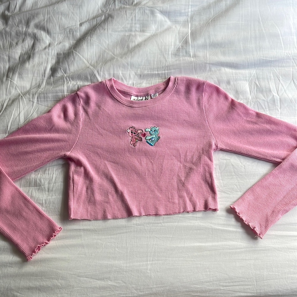 Care Bears Long Sleeve Ribbed Crop Top
